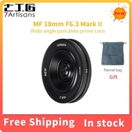 yuan6 7artisans 18mm F6.3 Mark II APS-C Manual Prime Ultra-thin Lens for Sony E Fujifilm FX Nikon Z Micro 4/3 Canon EF-M DSLRs Lenses