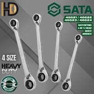 SATA 4 IN 1 2-Head Quick Pull Wrench / Ratchet Wrench Set / 46621 + 46622 + 46623 + 46624 / LIFETIME