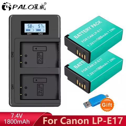 LPE17 LP E17 LP-E17 Battery for Canon EOS RP 200D 250D M3 M5 M6 750D 760D T6i T6s 800D 8000D Kiss X8
