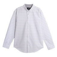 OASIS เสื้อเชิ้ตชาย แขนยาว ผ้าCotton 100%  ลายสก๊อต รุ่น MWLB-4009-6 สีแดง  เขียว  กรมท่า   น้ำตาล  