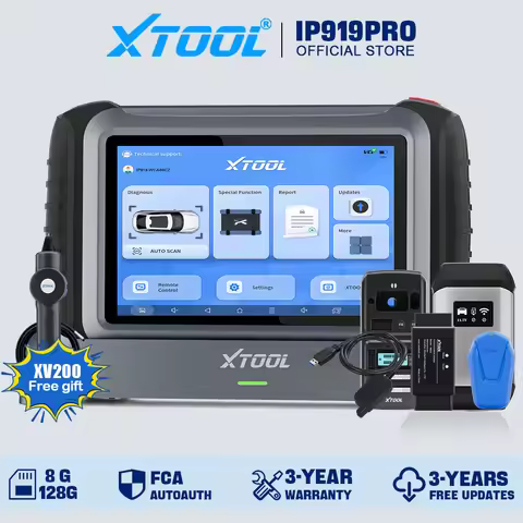 XTOOL InPlus IP919PRO Full Set With KC501 KS01 SK1 M822 Automotive Scanner Bluetooth Diagnostic Tool