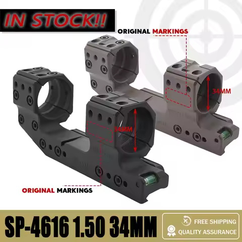 New Scope Rings SP 4616 Solid 34mm Tube Riflescope 38mm 1.50in Scope Mount with Surfaces for Scope A
