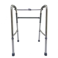 CARE&amp;CURE Adjustable Adult Medical Walker Aid Reciprocal without Wheels (Silver)