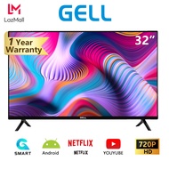 GELL smart tv 32 inches on sale Android tv flat screen smart tv sale Frameless led 32INCH promo tv Netflix/Youtube television