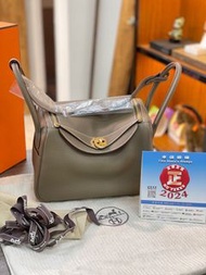 Hermes Lindy 26 大象灰 金扣