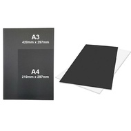 [1 Pcs] Black Mounting Board A3 / A4 Size
