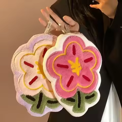 2026 Coral Velvet Flower Flower Towel Hanging Type Absorbent Quick Drying Suitable for Hanging House