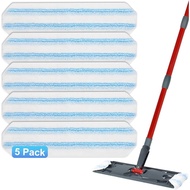 Mop Replacement Pads for Ocedar H2prO Flat Mop, 5 Pack Mop Refills for O-Cedar H2pro Flat Mop, Machi