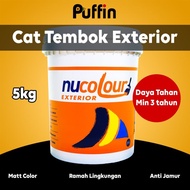 Cat tembok Nucolour Exterior 5kg tahan cuaca min 3 tahun