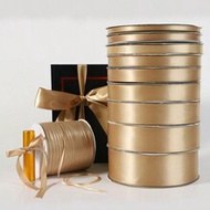 Champagne Gold Jacquard Ribbon, 0.6cm, 1cm, 1.5cm, 2cm, 2.5cm, 4cm Width, Polyester Satin Ribbon, Gi