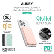 [CCC Certified] Aukey PB-MS07/PB-MS08 Qi2 5000mAh/10000mAh Ultra Slim Magnetic Wireless Power Bank(2