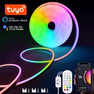 Dải Đèn LED Neon RGB USB 5V WiFi Thông Minh 1M-5M Tương Thích Với Tuya App/Smart Life/Alexa Chống Nư