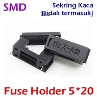 Fuse Holder Pcb Kotak Sekring Smd Blx-A Sekering Kaca Gelas 5x20 Mm FUSE HOLDER PCB PLASTIK HITAM