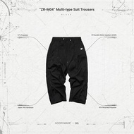 不議價 現貨黑色2號一條Goopi x GQ -“ZR-M04” Multi-type Suit Trousers - Black