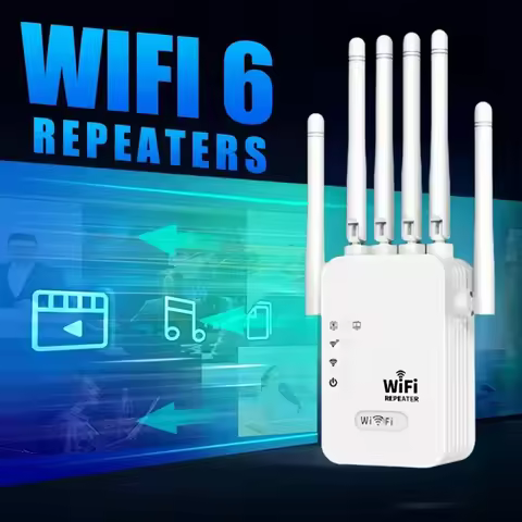 2.4G/5G WiFi Booster 1200Mbps Wireless WiFi Repeater WIFI Extender Network Amplifier 360° Full Cover