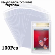 FAYSHOWSG 100 Sheets PSA BGS Card Brick Film, Strong Durable PSA BGS Slab Sleeve,  Transparent Water