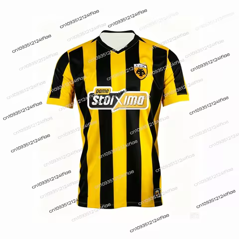 AEK Athens 26/27 New Kids' Greek Football Jersey Loose-Fit Sports Outdoor Soccer T-Shirt Special Fan