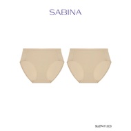 (Set 2 Psc.) SABINA Cloud Fiber Mid Waisted Panty Style no. SUZP4112C3 Sand