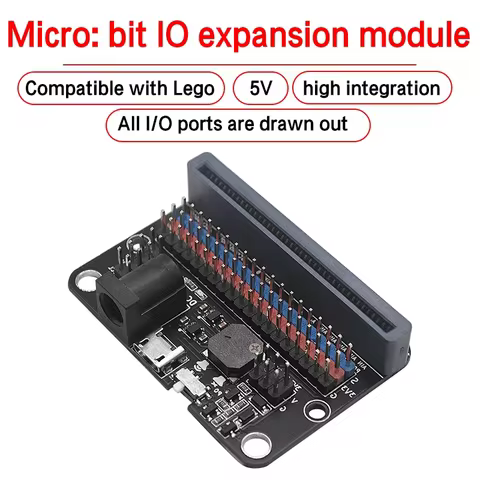 Emakefun Microbit Expansion Board Horizontal With On Board Passive Buzzer GPIO IOBIT 5V Supports Scr