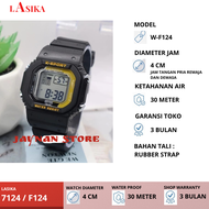 Jam Tangan REMAJA dan DEWASA Lasika Digital ORIGINAL F124/124/W-F124 Jam Tangan Tahan Air 30 Meter