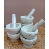 4" diameter Mortar and Pestle 100percent pure Marble handmade