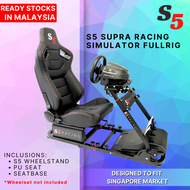 S5 Supra Racing Simulator Wheelstand with seat for G27 G29 T300RS DD Pro FANATEC / Racing Wheel stan