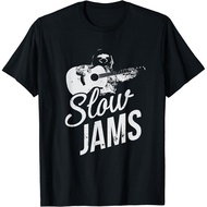 Funny Slow Jams Vintage Sloth Guitar Design Gift Tee T-Shirt