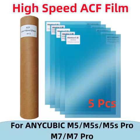 5Pcs ACF Film 10.1 Inch 278x190x0.3mm for ANYCUBIC Photon Mono M5s M5 Pro M7 Pro M5 M7 UV Resin 3D P