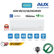 AUTO CLEAN AUX Aircond 1HP 1.5HP 2HP 2.5HP R32 Inverter Aircond Penghawa Dingin Air Cond Aircon 冷氣機 