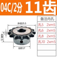 Trục Răng Chuỗi 25 Răng 20 Răng 15 Răng 10 Răng 04C 06B 45# Thép Chuỗi Máy Móc Và Thiết Bị Truyền Độ