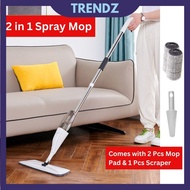 2 in 1 Water Spray Mop Easy Spray Mop with Microfiber Pad Microfiber Mop Lazy Mop Wet & Dry Mop Mop