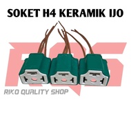 HIJAU Green Ceramic H4 Socket