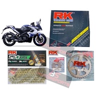 MODENAS PULSAR NS200 RS200 RK SPROCKET SET 520KRX（ 520 X RING TAKASAGO CHAIN ）NS 200 RS 200