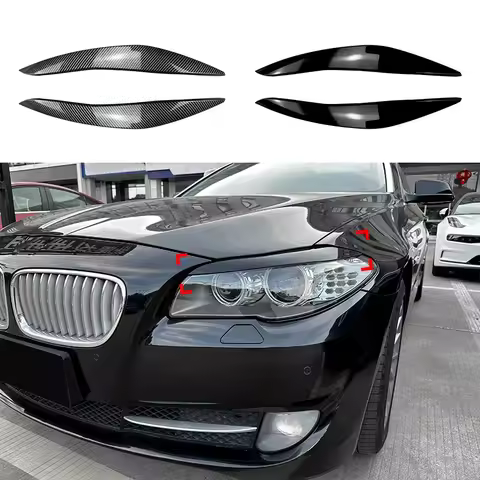Suitable for BMW 5 Series F10 F11 2011-2014 Front Headlight Eyebrow Car Sticker Exterior Modificatio