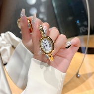AIMANA Bracelet Watch Quartz Watch Small Dial Niche Light Luxury Roman Scale Oval Female WK4F