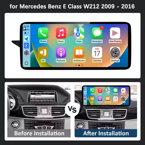 Carplay Car Radio Multimedia Player for Mercedes Benz E Class W212 2009 - 2016 QLED Screen 4G Androi