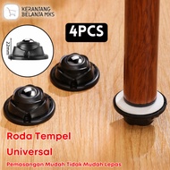 Universal Roller Slide Adhesive Wheels 4 PCS