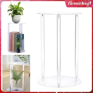 [Flowerhxy1] Acrylic Plant Stand Plant Shelf Easy Installation Flower Stand Flower Display Rack for Wedding Centerpiece Event