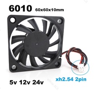 6cm 60mm DC 5v 12V 24V Cooling Fan Brushless for Reprap 3D Printer Parts Cooler 60x60x11mm Plastic F