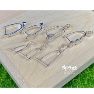 [Yujinfang Hand-Made Materials] S925 Sterling Silver Jade Clip Buckle Outlet Pin Clip Buckle Jade Cl