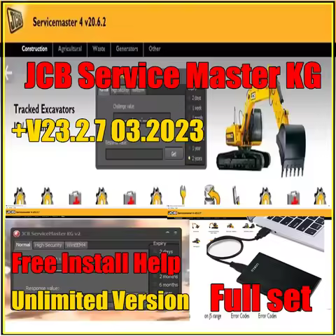 Newest JCB ServiceMaster 4 (23.2.7) [03/2023] Diagnostic Software+JCB keygen Full Unlocked+Video Gui