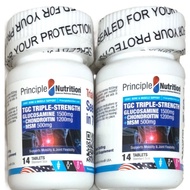 Principle Nutrition TGC Triple Strength Glucosamine 1500mg + Chondroitin + MSM 28s (14s x 2 bundle) 
