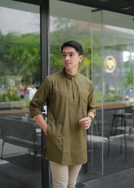 Hmd-Store Baju Koko Pria Style Muslim Pria Baju Koko Dewasa Bahan Oxford