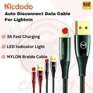 Mcdodo Auto disconnect iP cable 3A MAX Shark Series iPhon USB Cable for iP cable CA806