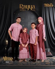 NIBRAS SARIMBIT RAYYA SERIES ALINE RED COUPLE TERBARU 2024