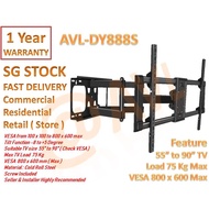 AVL DY888S , Ultra Heavy Duty TV Bracket , for TV from 55" to 90" ,Dual ARM Wall mounted TV bracket , for all TV brand ,