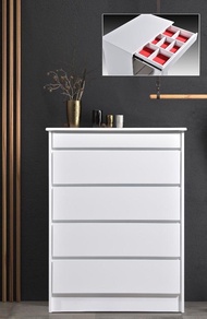 2.5 Feet White Dressing Cabinet