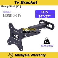 Adjustable 14-27 Inch LCD LED TV Monitor Arm Wall Mount Bracket