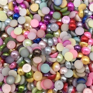 4mm 6mm 8mm 10mm Acrylic Beads Half Round Pearl Bead For Jewelry Making DIY Scrapbook