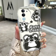 HP Casing For VIVO V29 5G V29 Pro 5G V29 Lite 5G V29E Case Casing Bear Graffiti pole HP Casing Silic